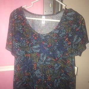 LuLaRoe Classic Tee XL floral print